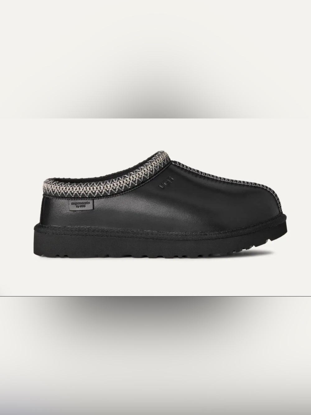 UGG® Tasman Leather Regen • Black • Women Size 7 • Brand New • 100% Authentic